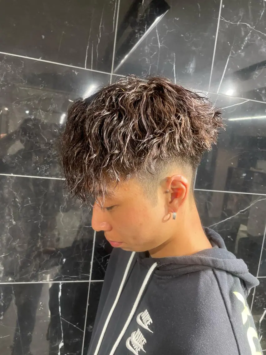 パーマ メンズ 大阪メンズ 美容師井上智博のヘアスタイル