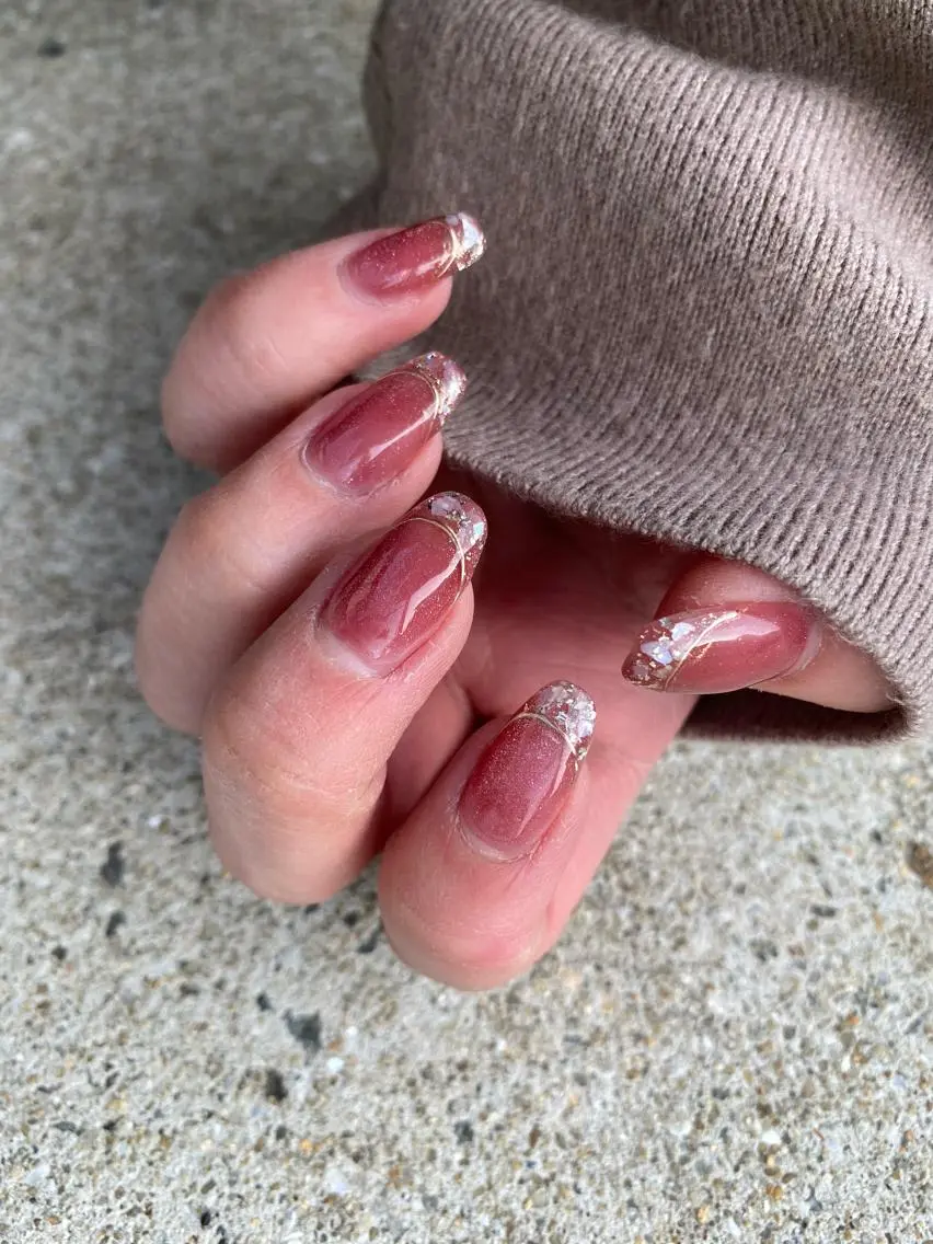 ネイル アートネイル フレンチネイル ジェルネイル マグネットネイル ハンドネイル nailsalon ∞ ﾐｶﾅﾙ ∞のネイルデザイン