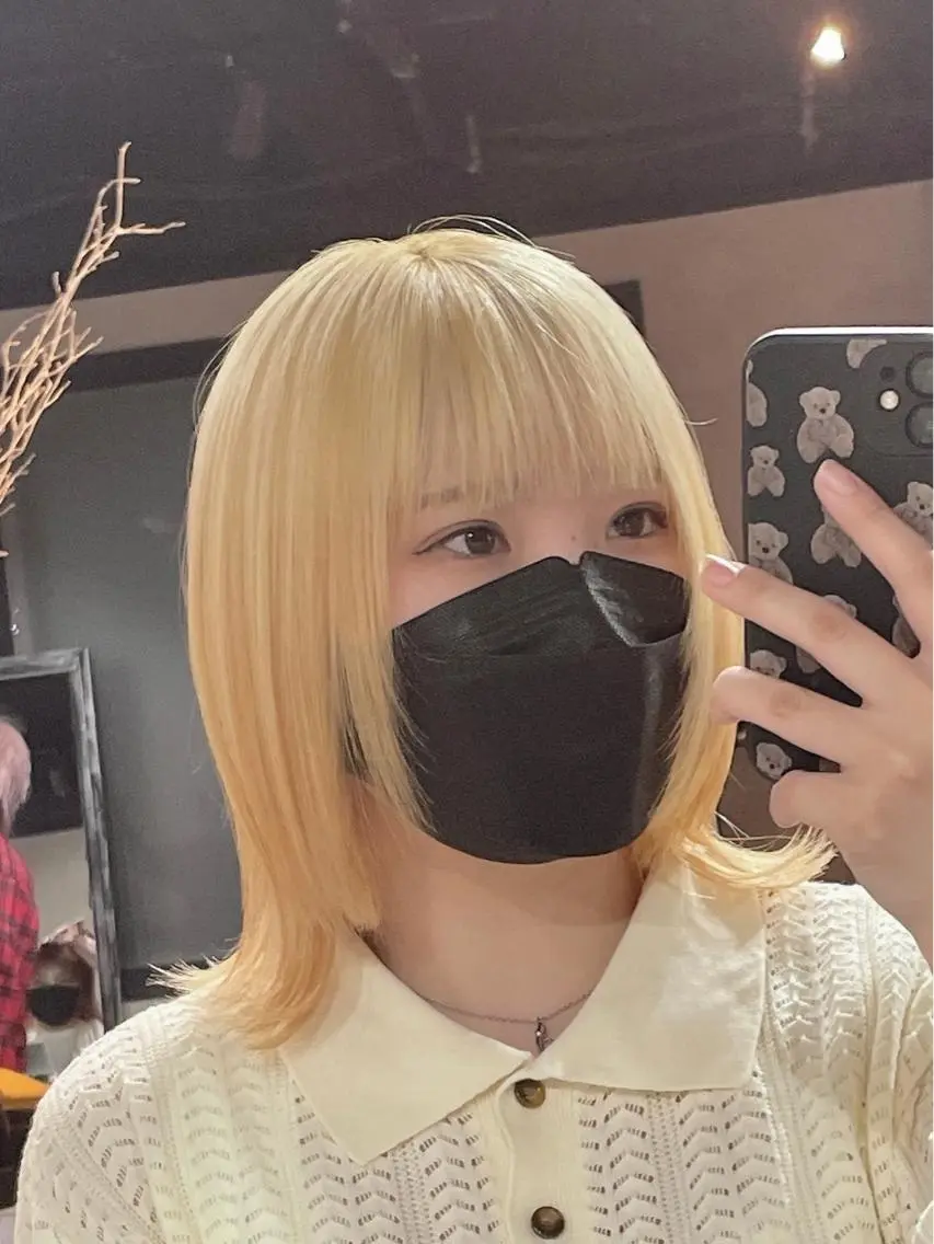 ミディアム カラー ブロンド ウルフカット カット ヘアカラー トリートメント B E C H I C O〔べち子〕のその他イメージ