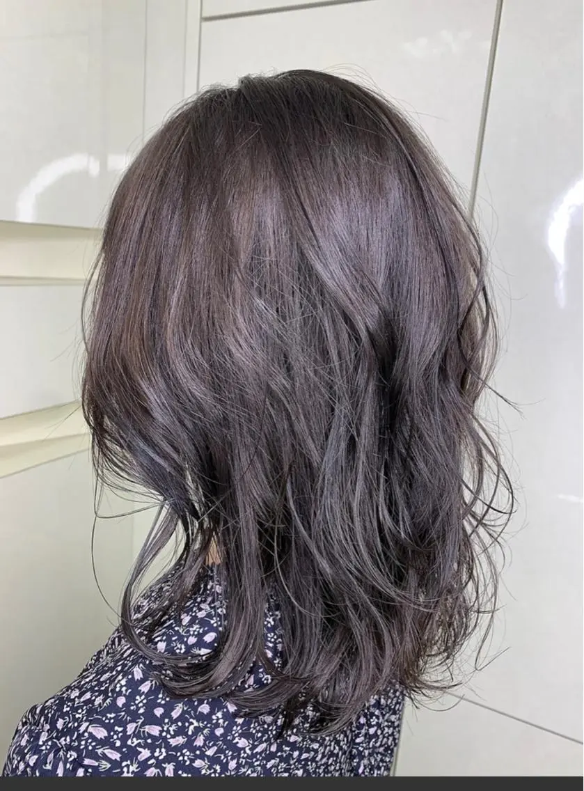 セミロング カラー 河島 裕樹のヘアスタイル
