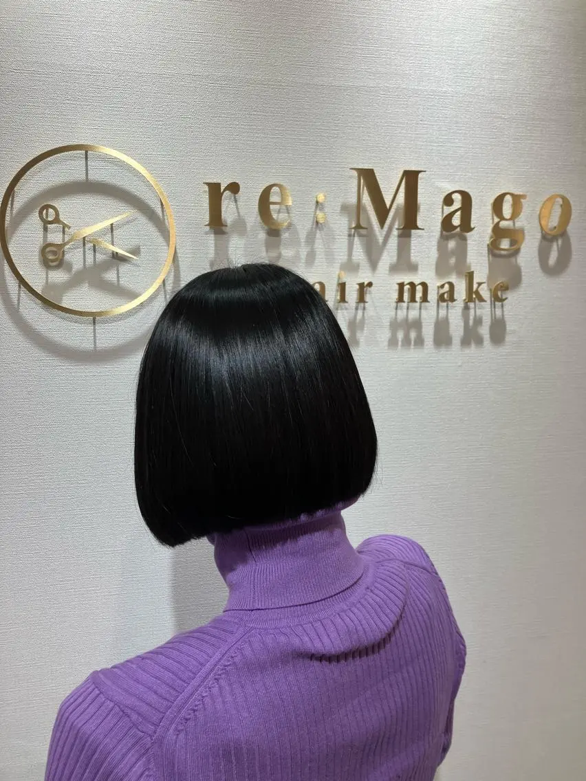 ミディアム 横浜関内髪質改善 re:Magoのヘアスタイル