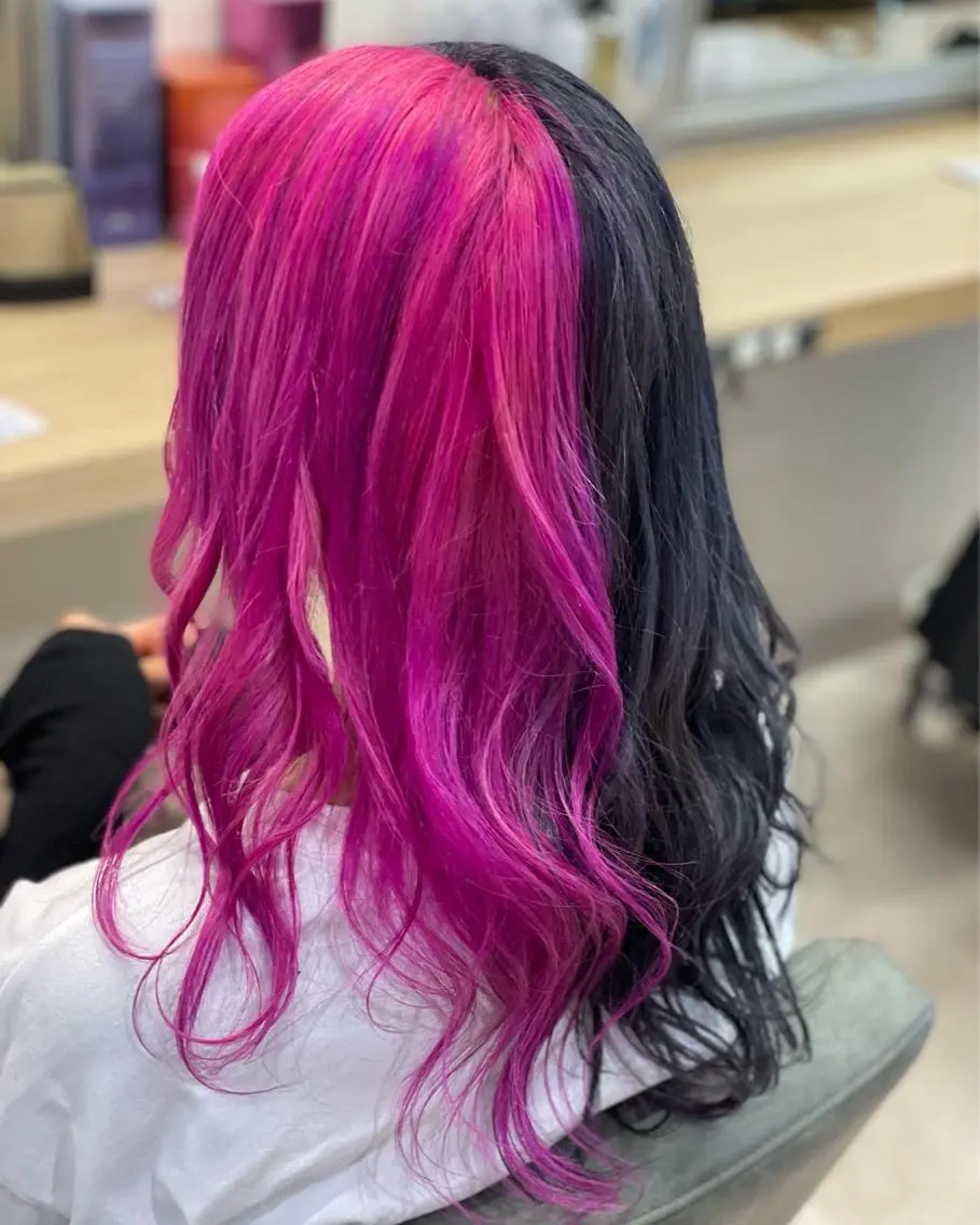 セミロング カラー ヘアアレンジ ブリーチ ケアブリーチ デザインカラー ダブルカラー イルミナカラー ヘアカラー トリートメント 髪質改善×ハイトーン 中田啄也のヘアスタイル