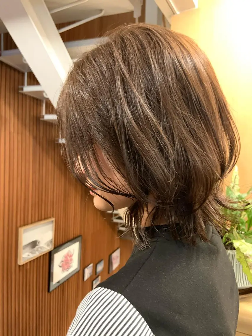 ミディアム アオキ サキ💫のヘアスタイル