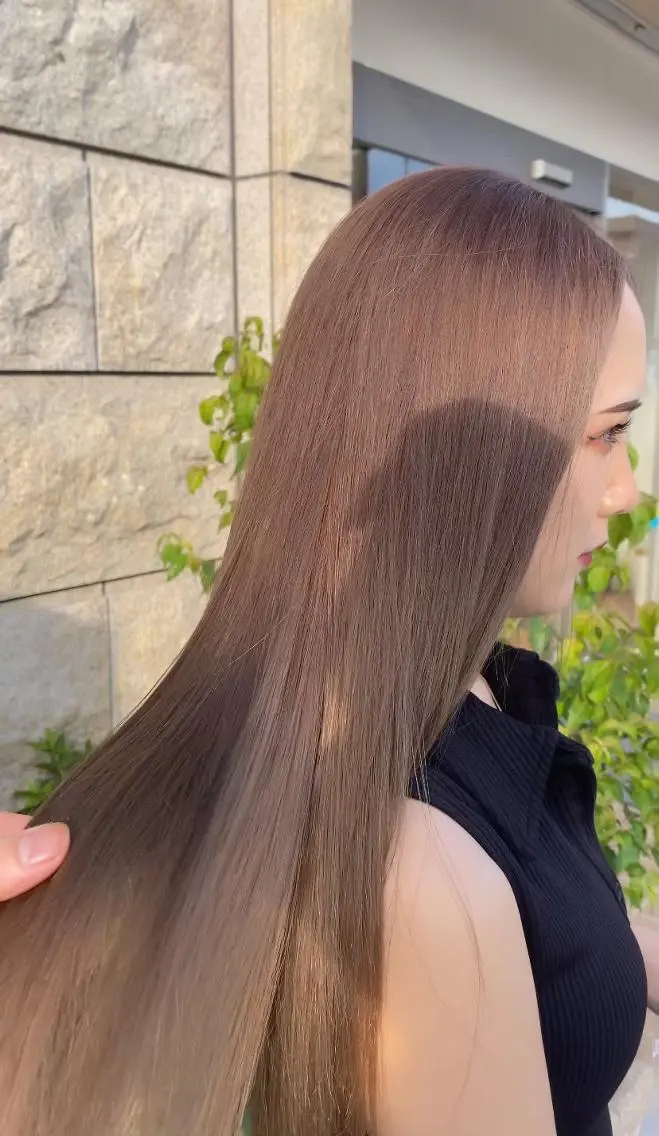 ロング 外国人風カラー ハイライト 髪質改善 似合わせカット トリートメント saho .のヘアスタイル