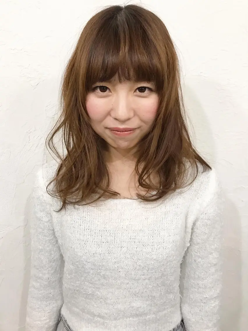 ミディアム カット トリートメント pif designのヘアスタイル
