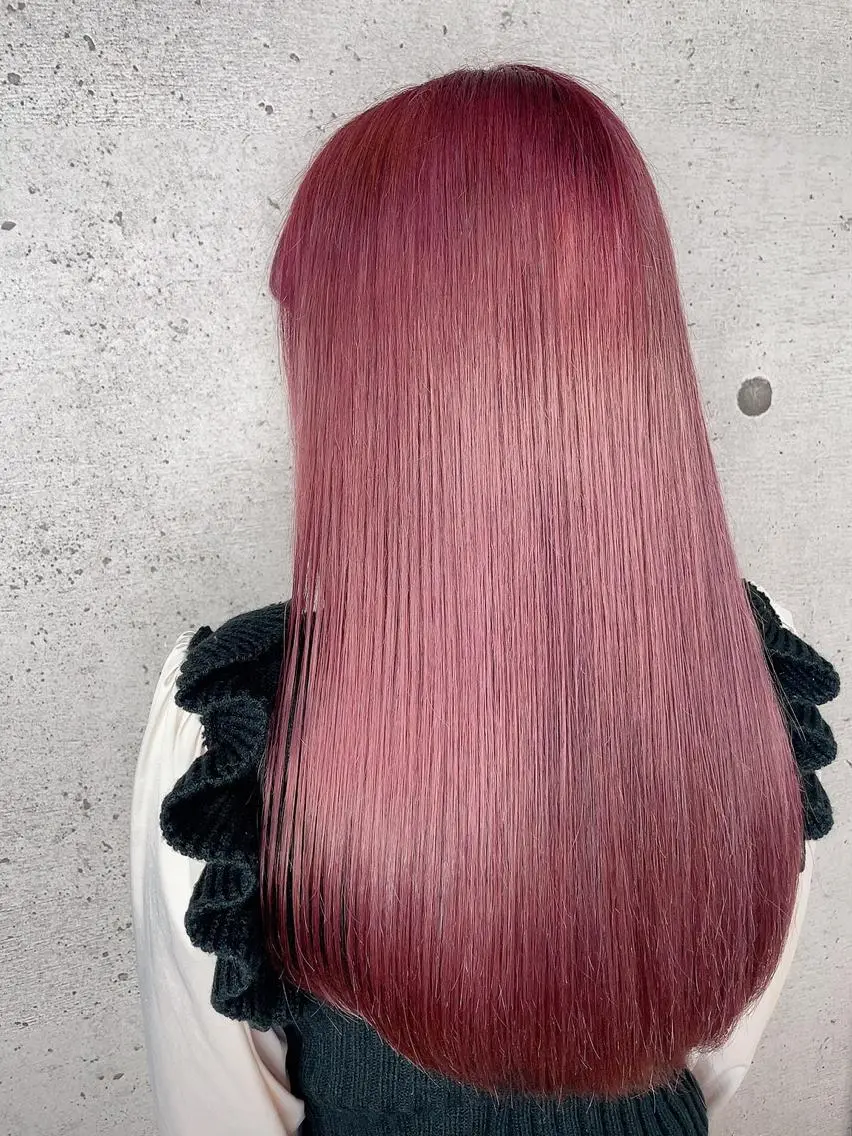 ロング カラー LUXBE LUCE ひなののヘアスタイル