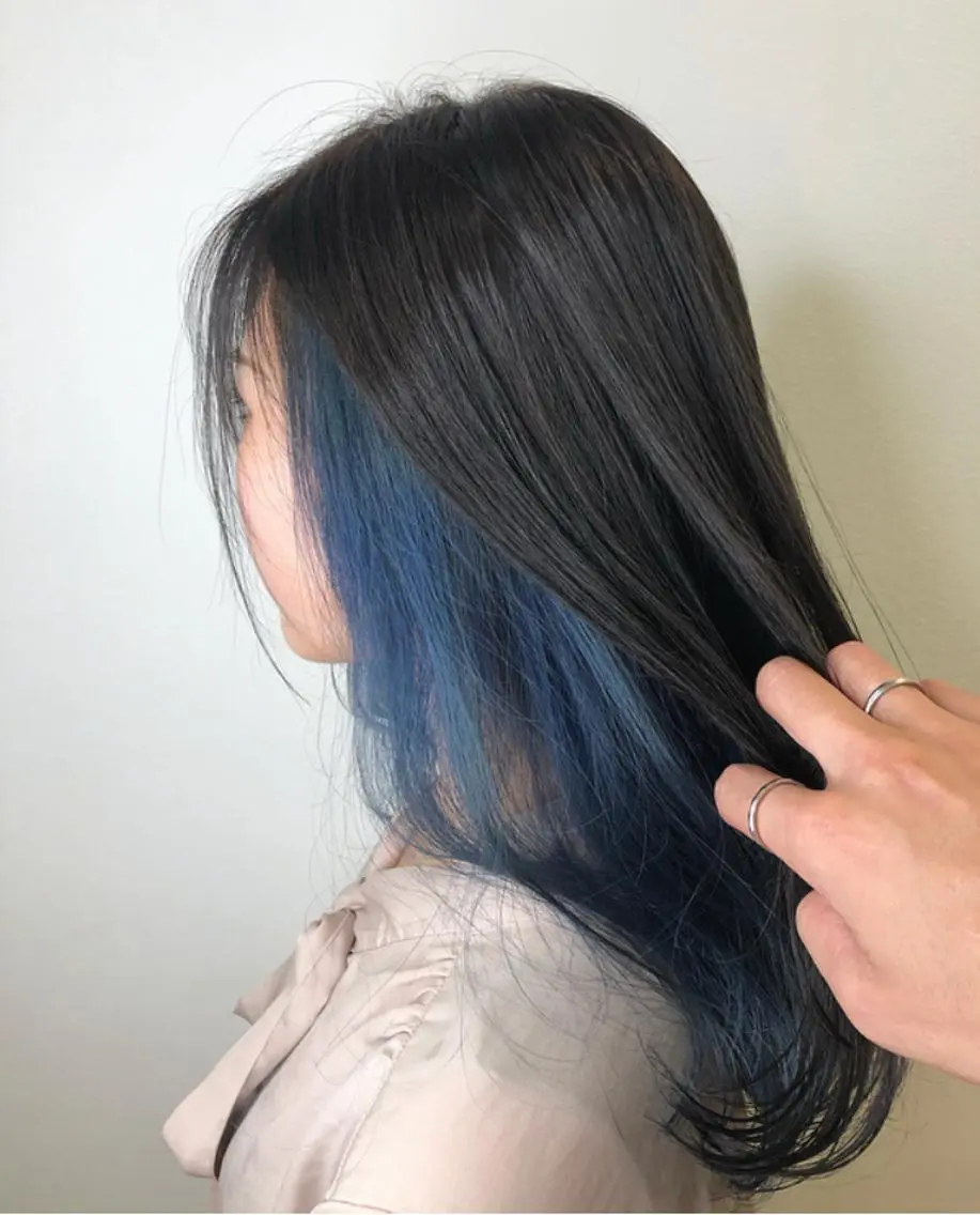 セミロング ヘアカラー トリートメント 松本 剛成のヘアスタイル