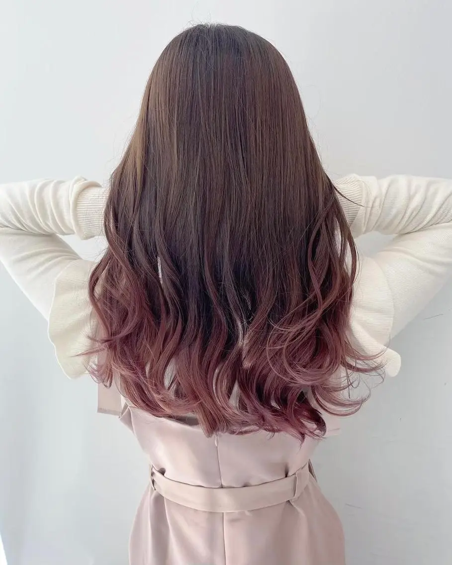 セミロング ヘアカラー 【公式】amble luxe 中野のヘアスタイル