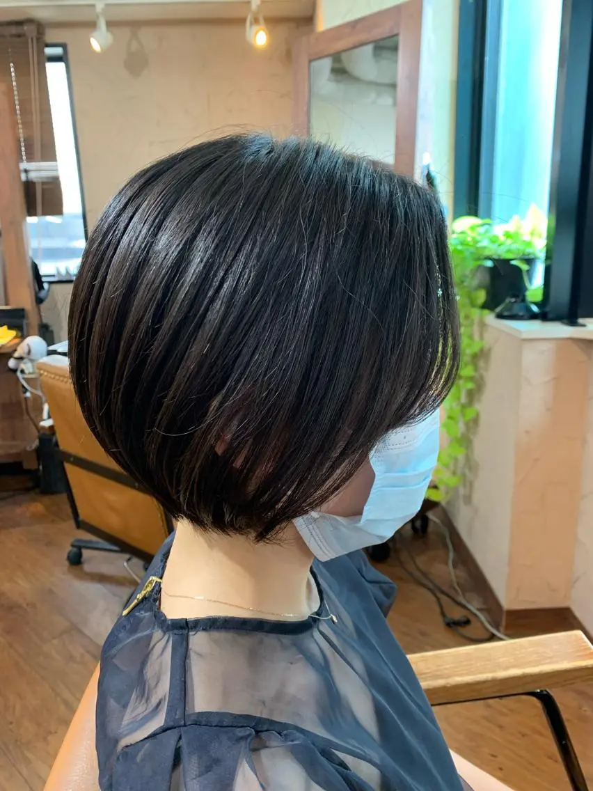 ショート ショートボブ ボブ ショートヘア 武田尚子🌸 自然に仕上がる矯正のヘアスタイル