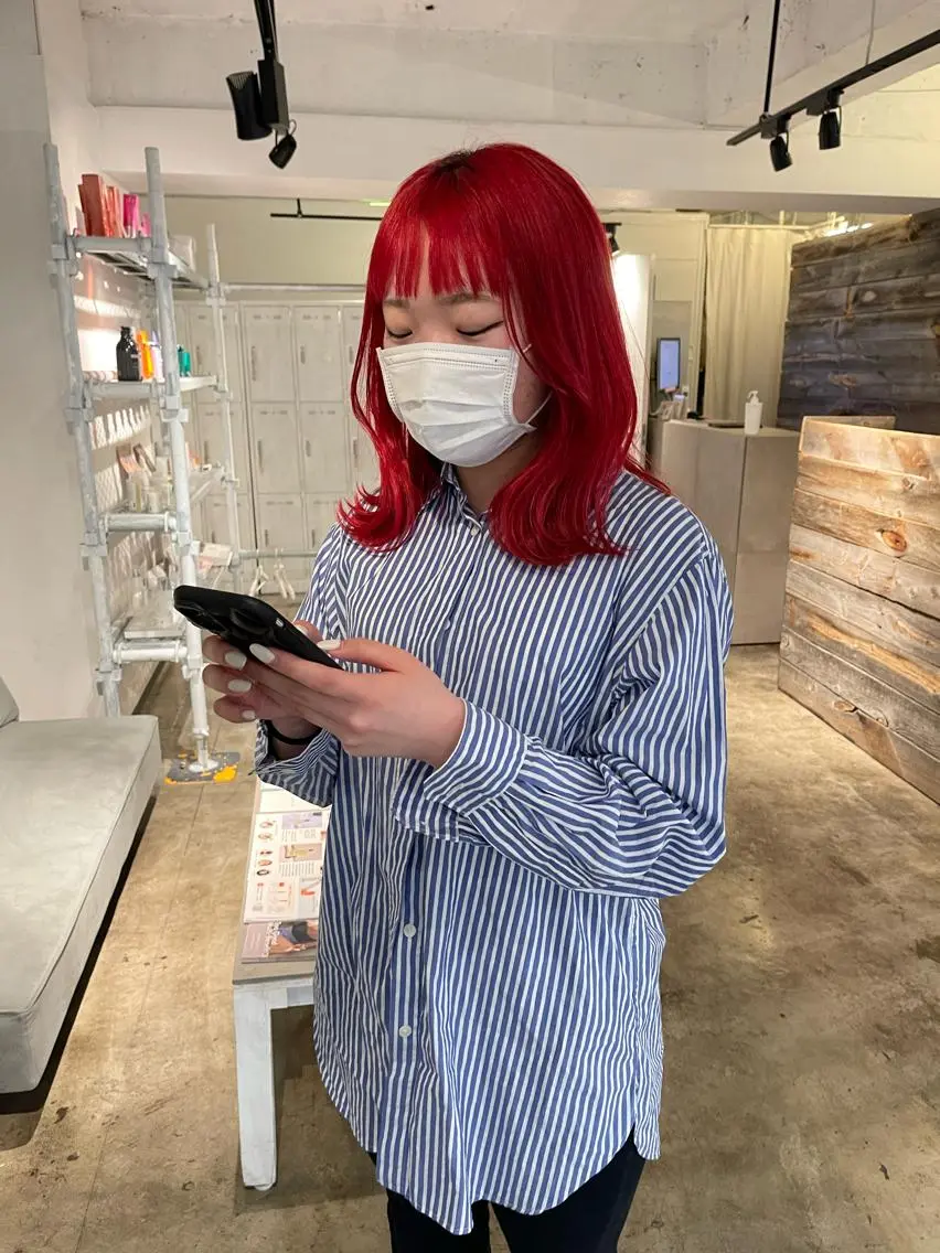 ミディアム 外国人風カラー ハイライト レイヤーカット 似合わせカット ウルフカット メンズケアブリーチ 特化🔥村田のヘアスタイル