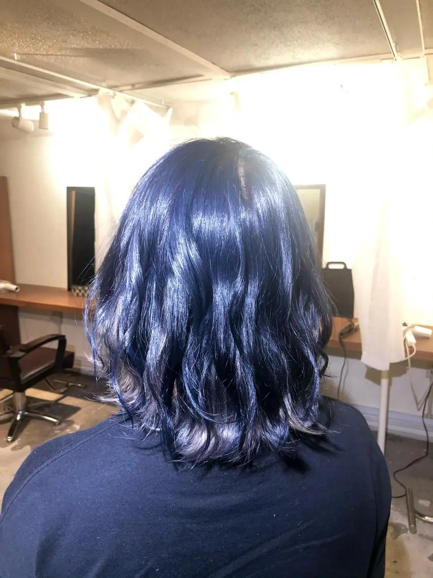 カラー ブルーカラー シルバー 透明感カラー/ ブリーチ無し/RYOのヘアスタイル