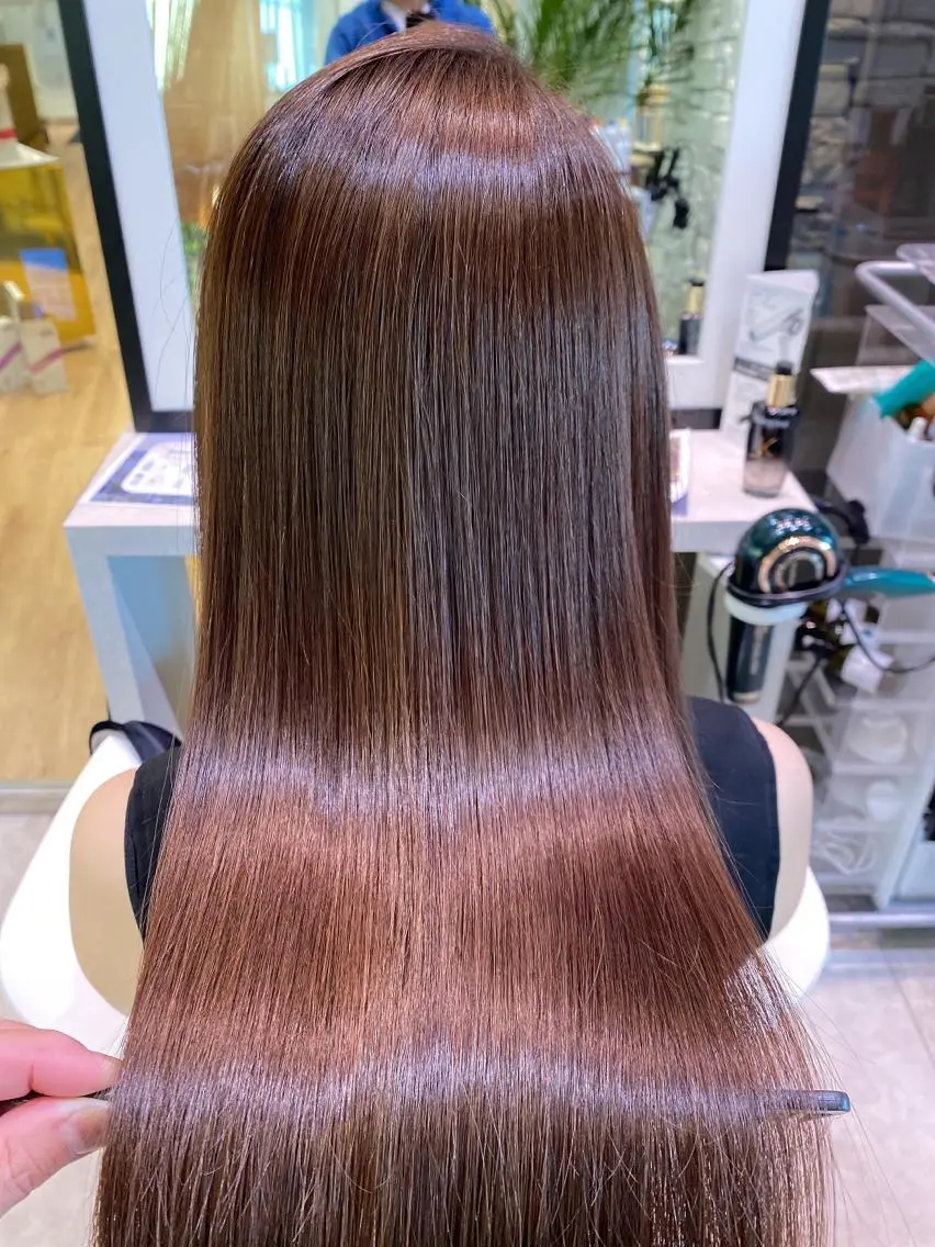 ロング カラー 髪質改善 トリートメント カット ヘアカラー トリートメント 内藤 裕真  k-twoのヘアスタイル