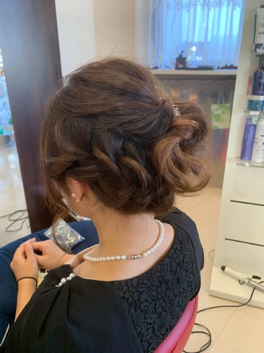 ヘアアレンジ 不動令 認定カラーリストのヘアスタイル