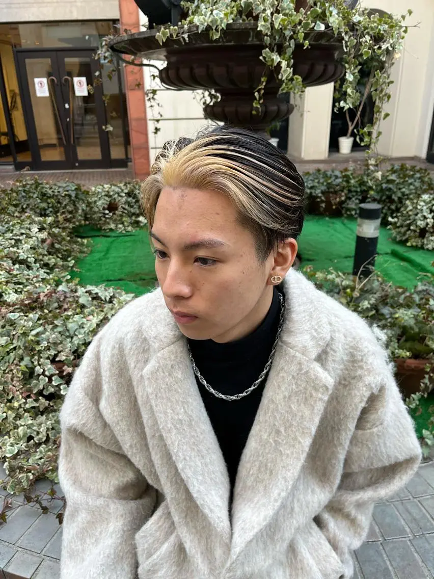 カラー メンズ ミストバング フェイスフレーミング ✨メンズスタイル✨ Daiのヘアスタイル