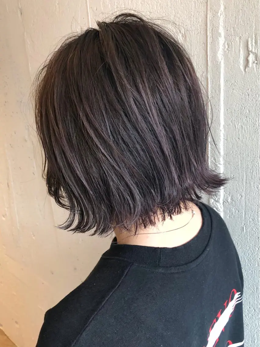 ショート カット ヘアカラー トリートメント フジサキ ケンのヘアスタイル