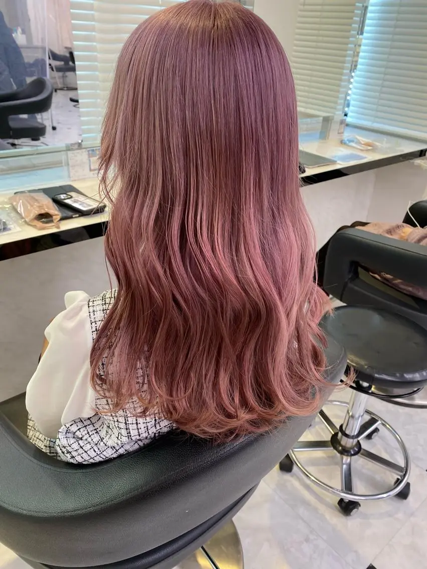 ロング カラー ヘアアレンジ レイヤーダブルカラー KYONのヘアスタイル