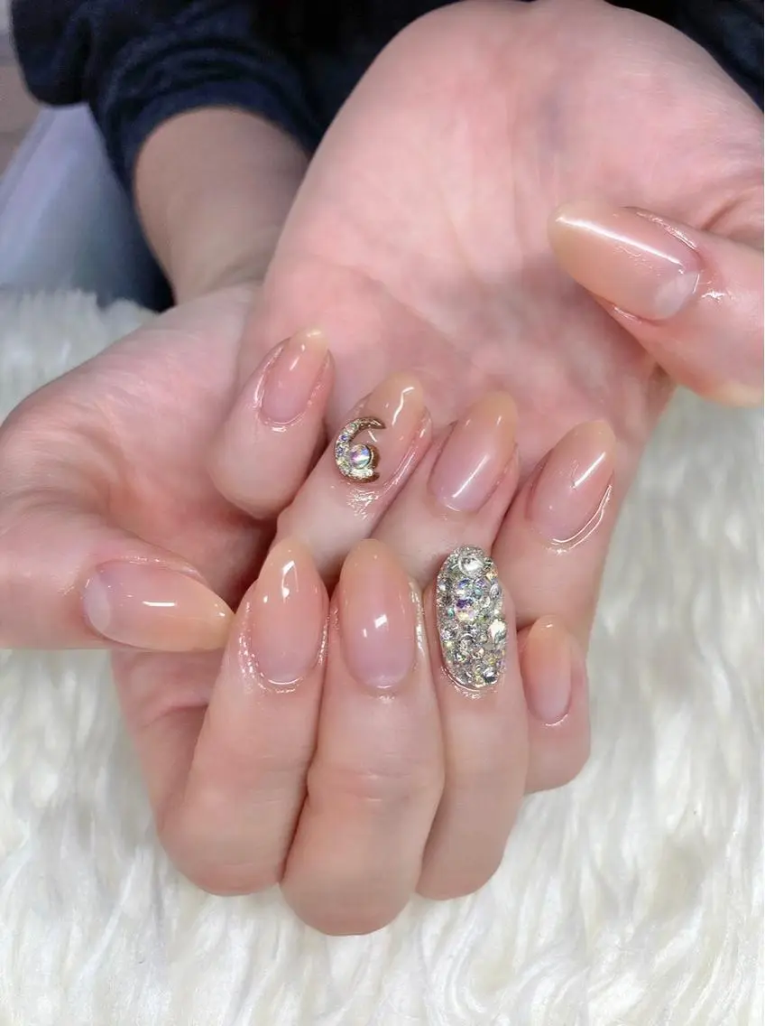 ネイル ジェルネイル ニュアンスネイル パラジェル シンプルネイル Nail&eye Belire 新宿のネイルデザイン