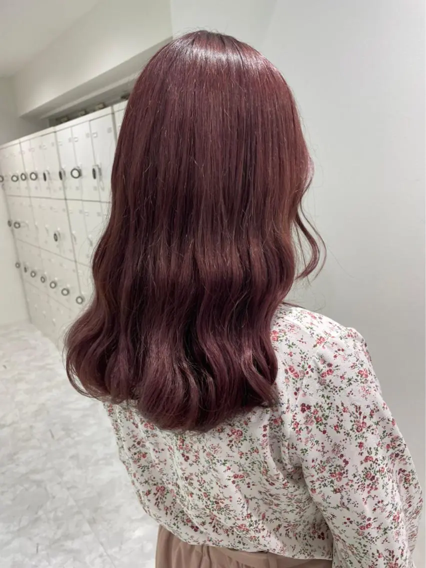 ロング カラー ヘアアレンジ スパイキー/フェザー /波巻き/かいとのヘアスタイル