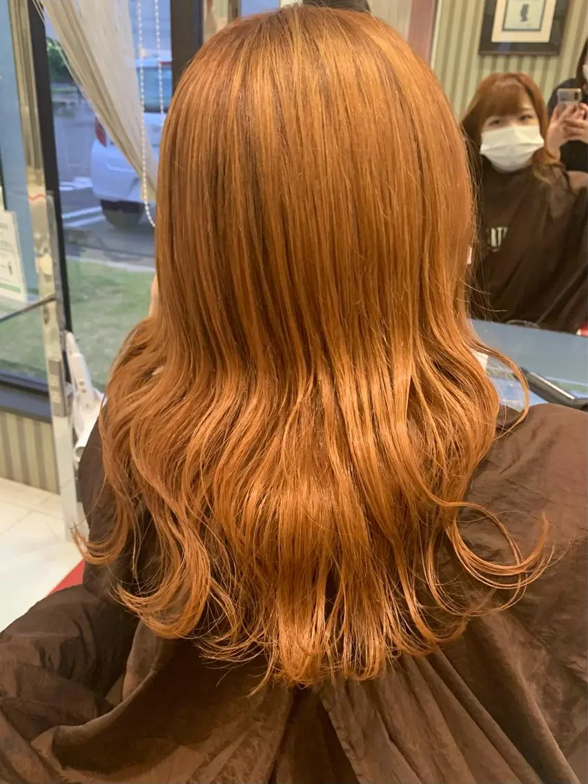 ロング カラー ヘアアレンジ メンズ キッズ ネイル 上村 菜月のヘアスタイル