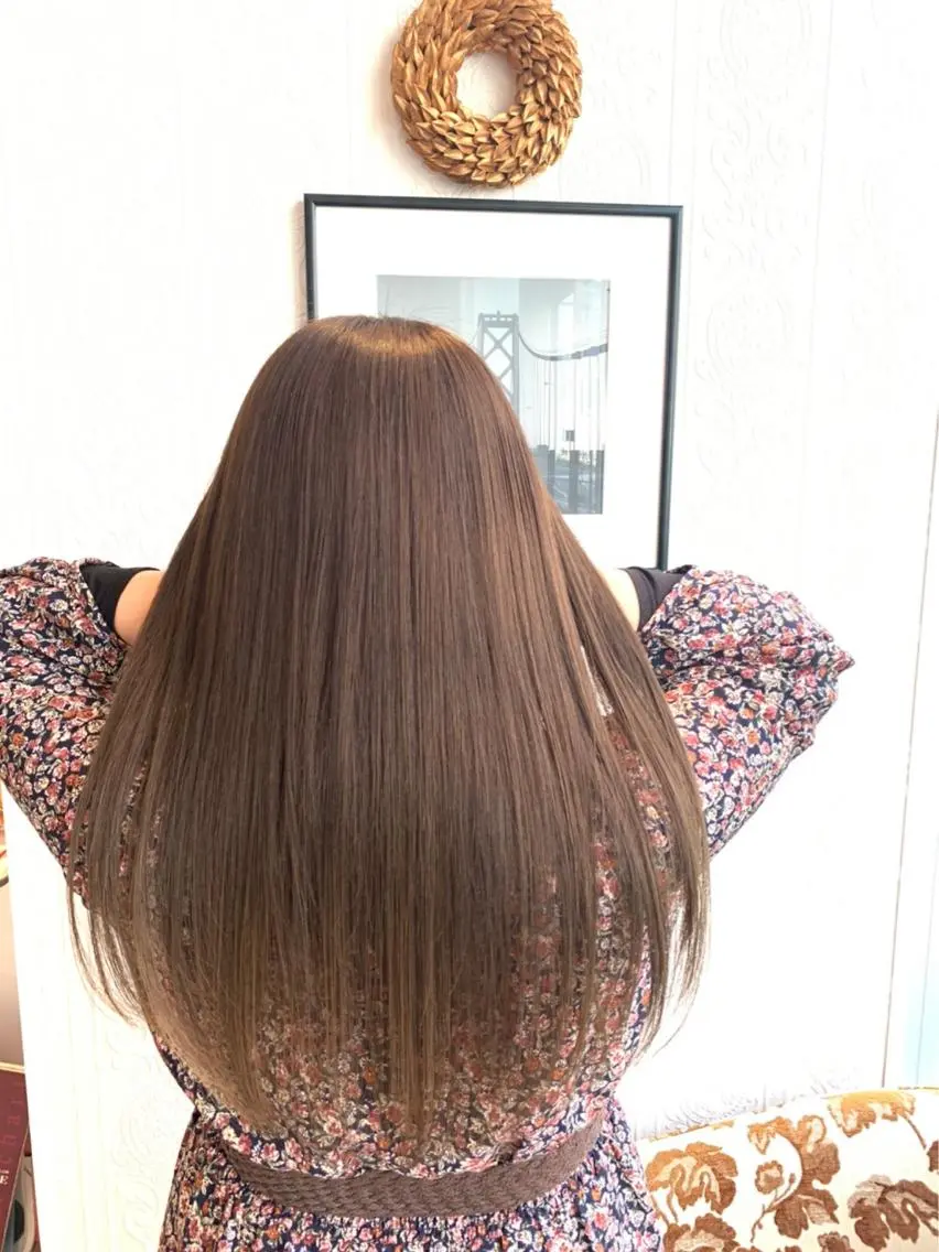ロング 髪質改善 縮毛矯正 ✨美髪矯正の専門家✨ 髪質改善 松村のヘアスタイル