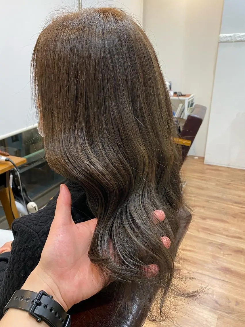 ロング カラー 髪質改善&縮毛矯正 カット/soyaのヘアスタイル