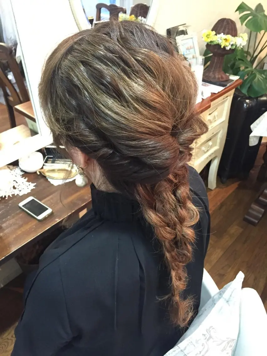 ロング ヘアアレンジ 石丸 洋子のヘアスタイル