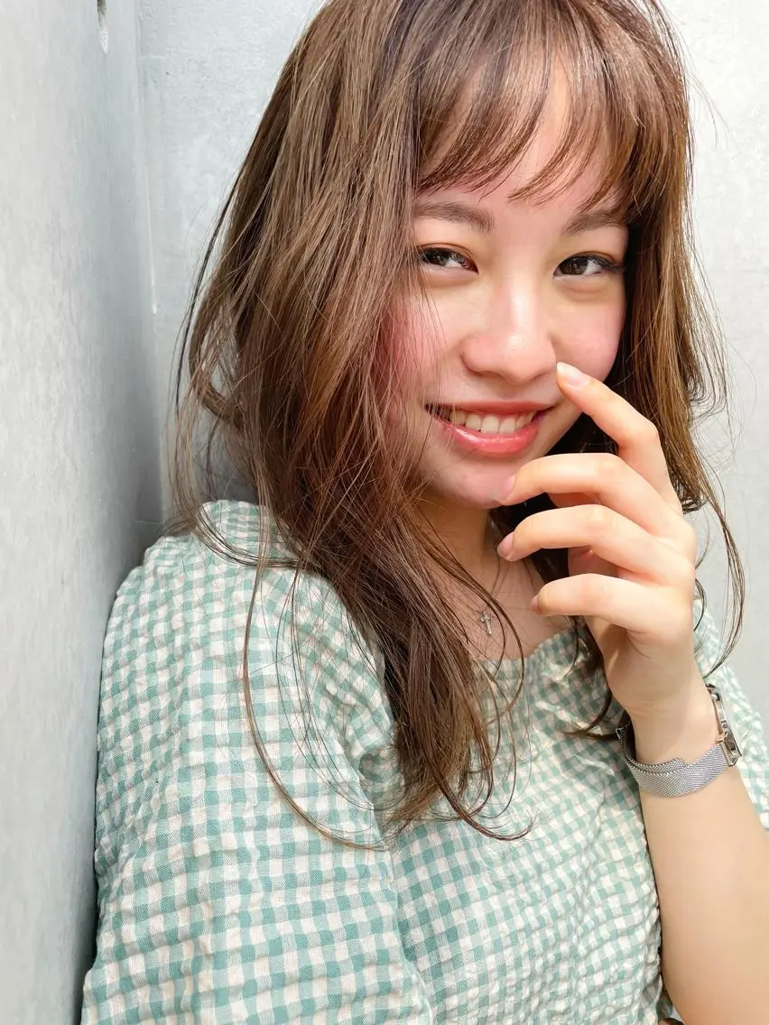 ロング カラー カット ヘアカラー トリートメント 東 みのりのヘアスタイル