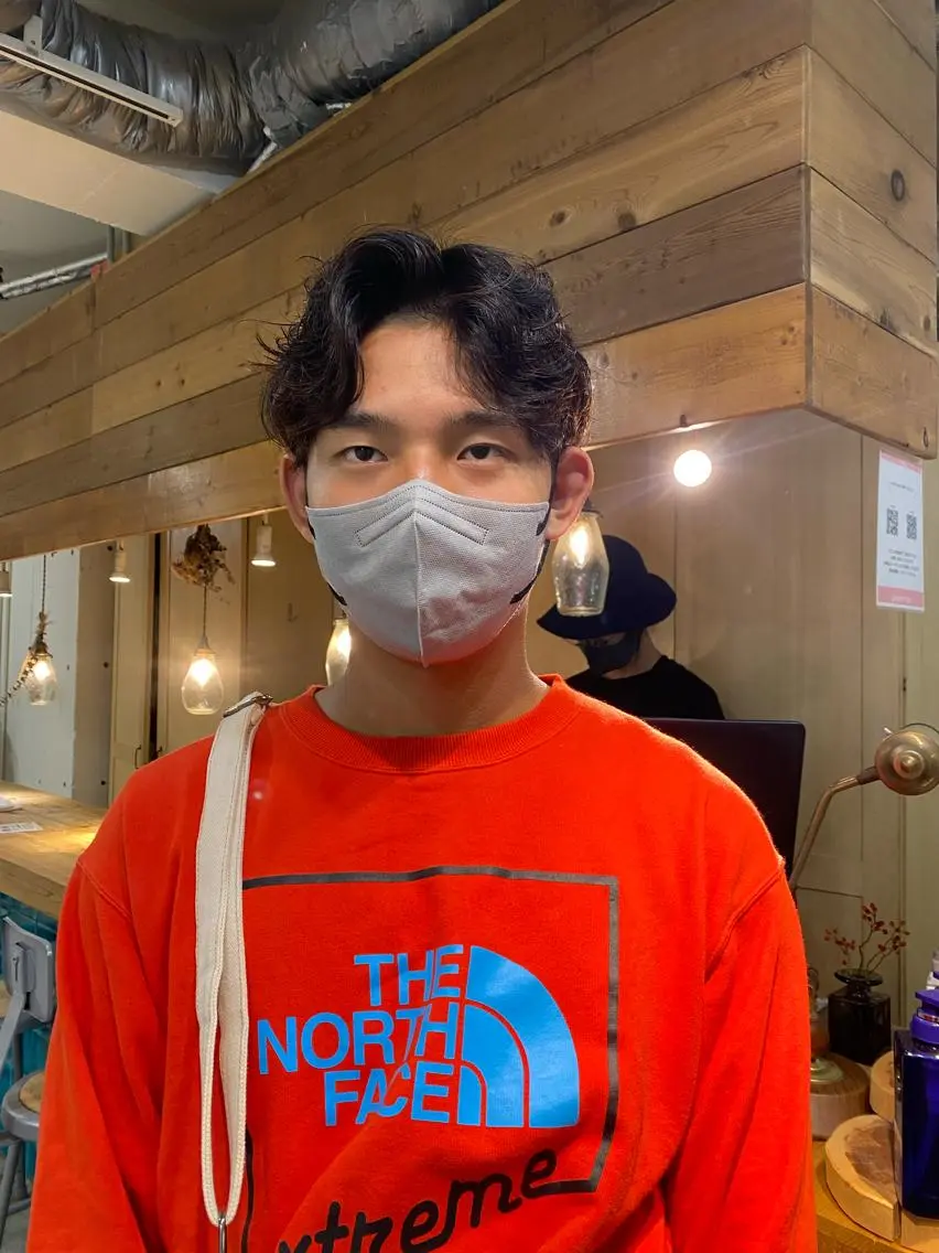 パーマ メンズ 竹内 柚子のヘアスタイル