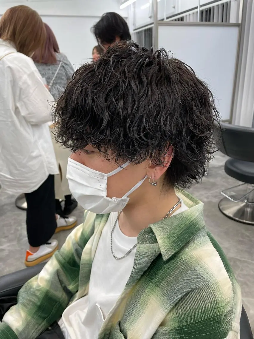 ショート カット パーマ センターパート/ ニュアンスパーマ正樹のヘアスタイル