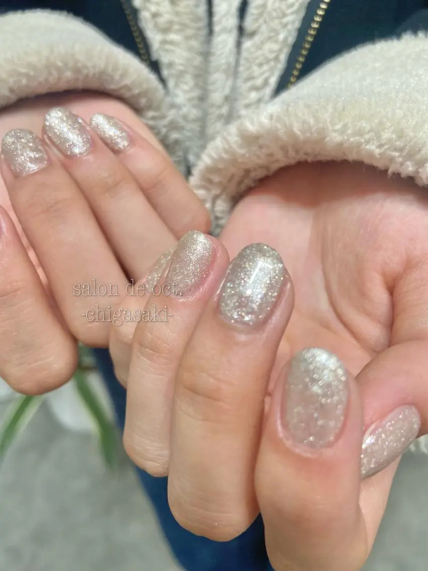 ネイル キラキラネイル ラメ(グリッター) ワンカラーネイル salon de oct.のネイルデザイン