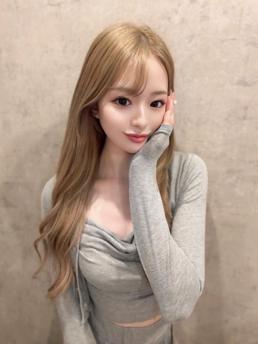 ロング カラー ヘアアレンジ シールエクステ バレイヤージュ ブリーチ ケアブリーチ ダブルカラー LIP 大阪本店 エクステ MISAのヘアスタイル