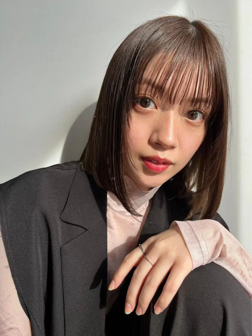 ショート カラー バレイヤージュ ブリーチ ケアブリーチ ダブルカラー イヤリングカラー Luana / 公式 / 大通のヘアスタイル