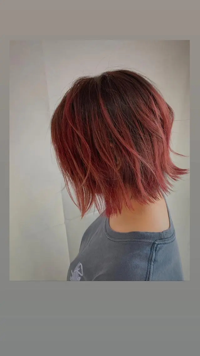 ショート カラー ヘアアレンジ VIM hairおもろまち店のヘアスタイル