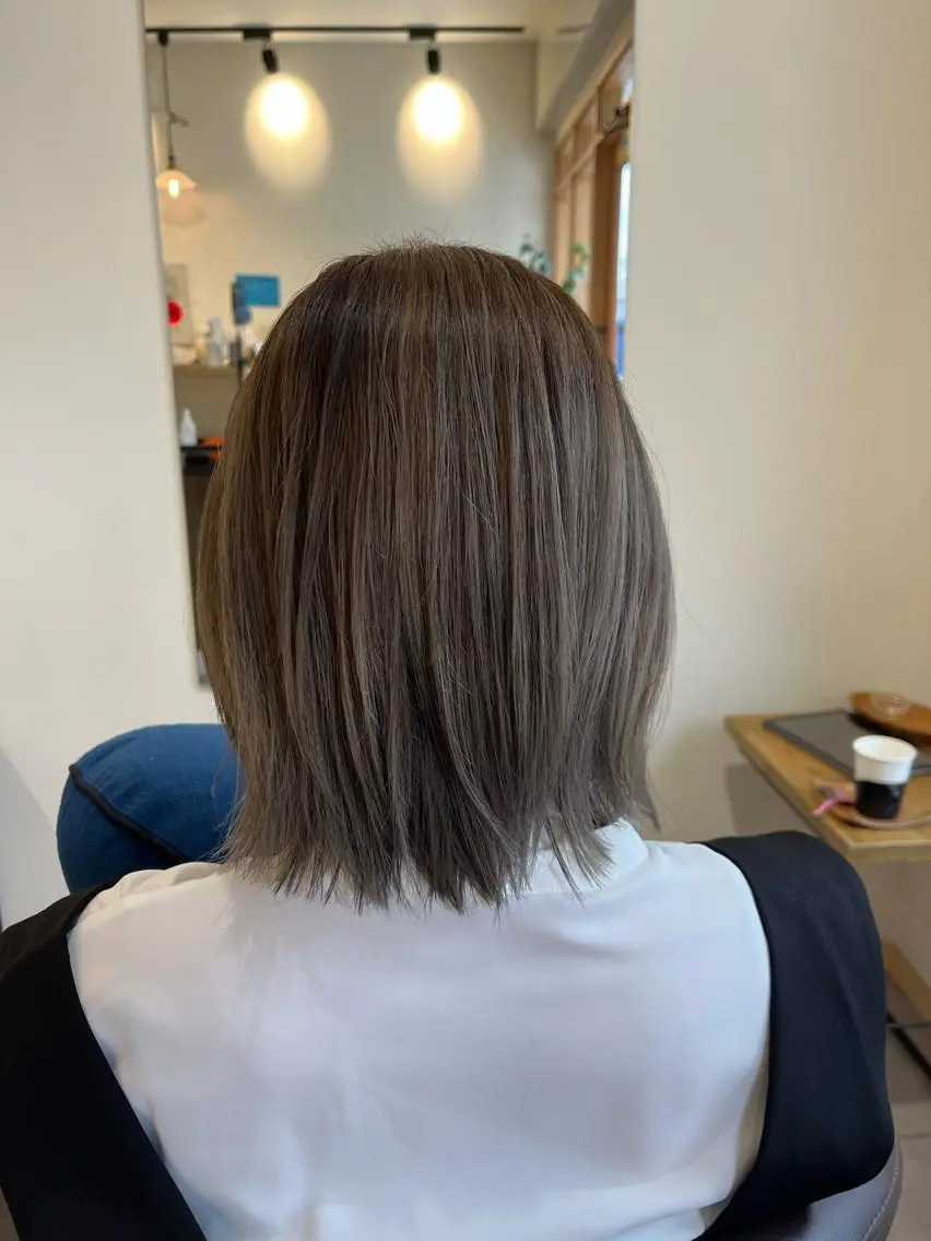 ミディアム カット ヘアカラー 古谷 雄汰808naluのヘアスタイル