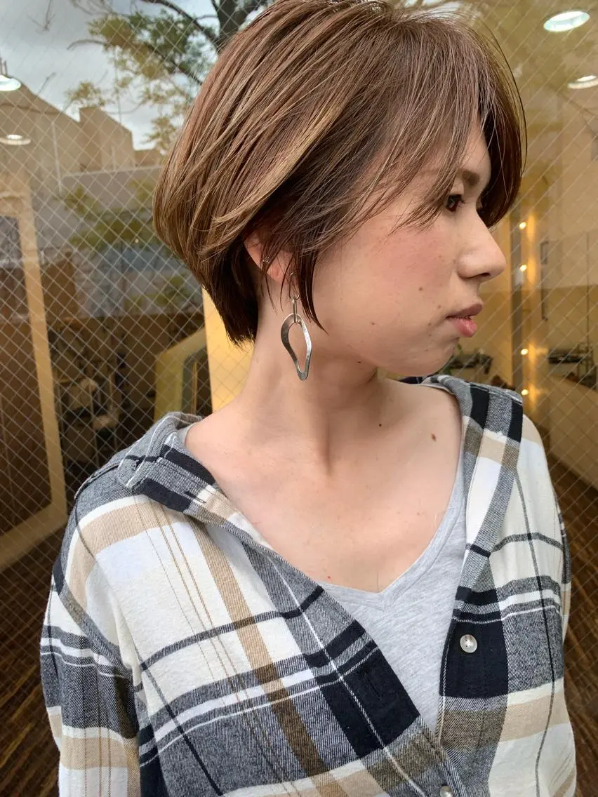 ショート カラー ショートヘア 髪質改善サロン ARCHE野瀬冬馬のヘアスタイル