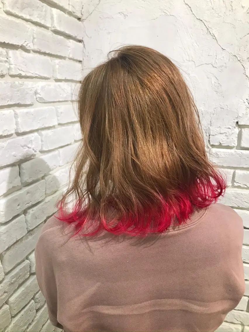 セミロング カラー グラデーションカラー トリートメント レイヤーカット🪽 MARINA🦩のヘアスタイル