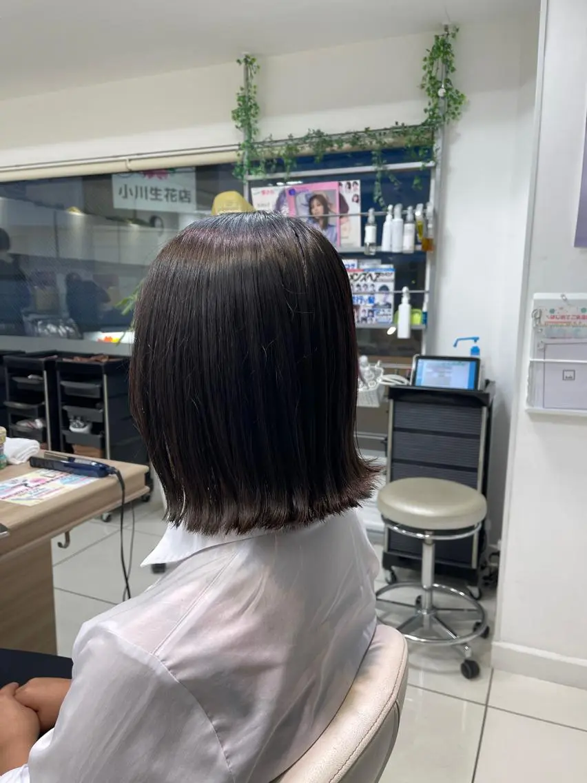 ミディアム 外ハネヘア 藤原 亜美🤍のヘアスタイル