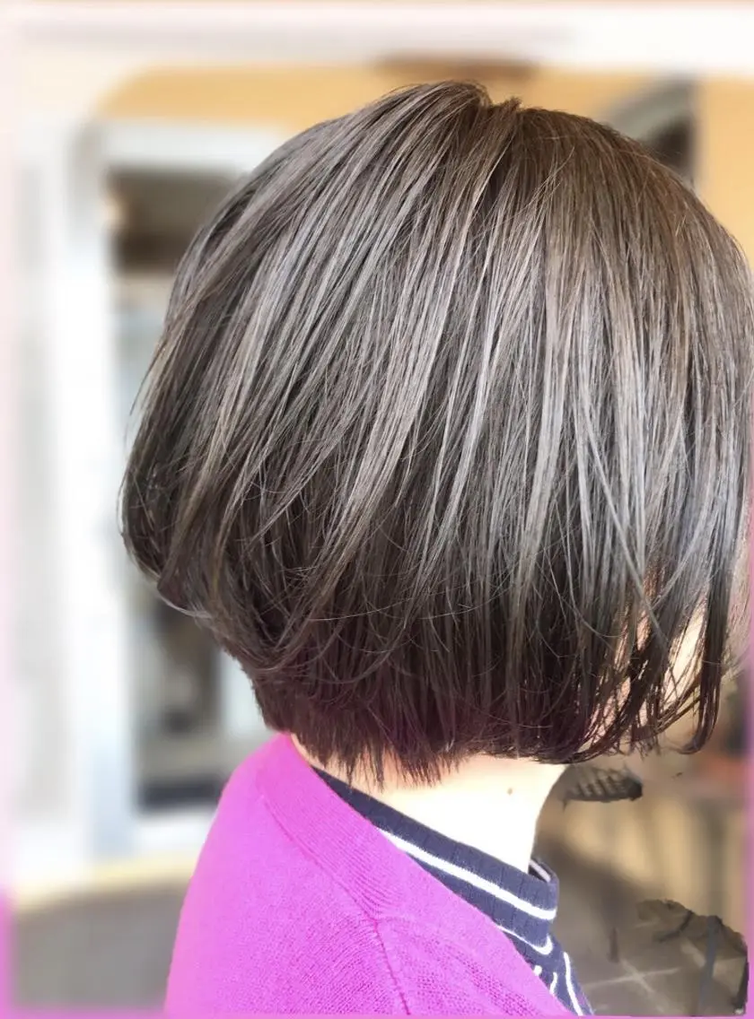 ショート カラー ショートボブ アッシュ ボブ ショートヘア hair works raptureのヘアスタイル