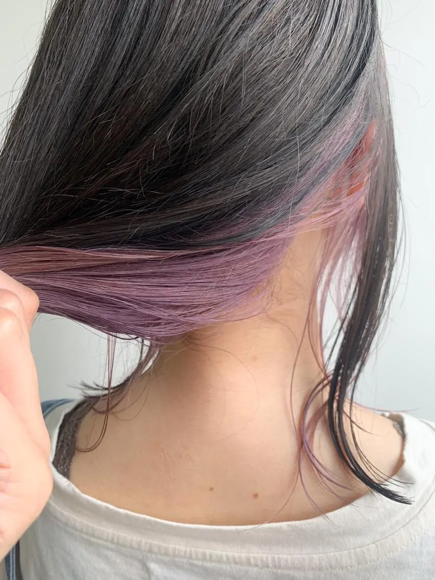 ミディアム 💜ショート💜 ウルフ、ボブ二色亜美のヘアスタイル