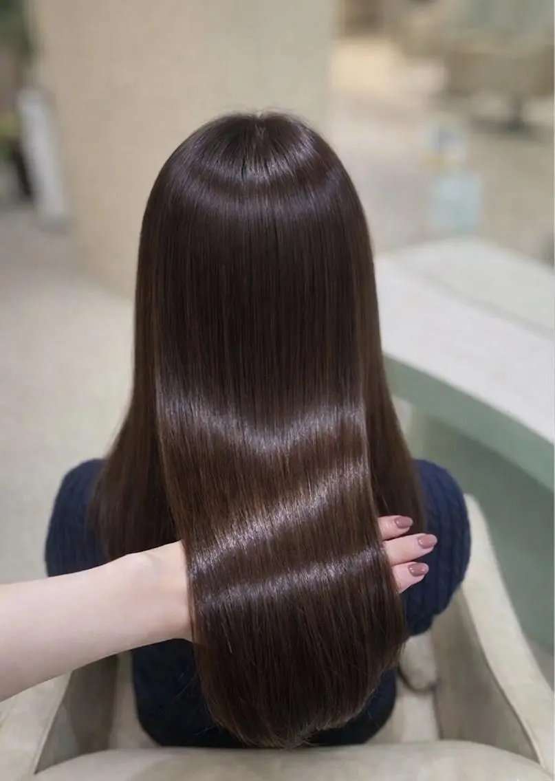 ロング カラー カット ヘアカラー トリートメント レイヤー×顔周り/ 髪質改善/川上京香のヘアスタイル