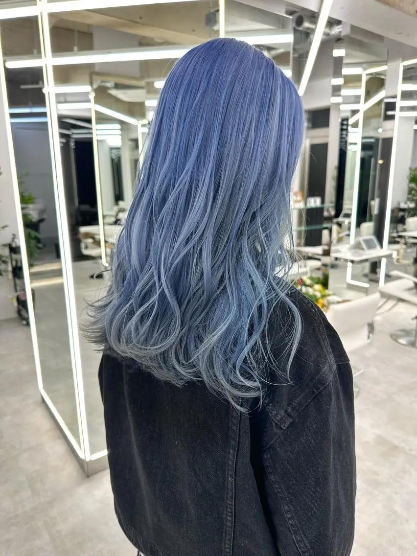 ロング カラー ヘアカラー トリートメント ブリーチ指名No.1 Daikiのヘアスタイル