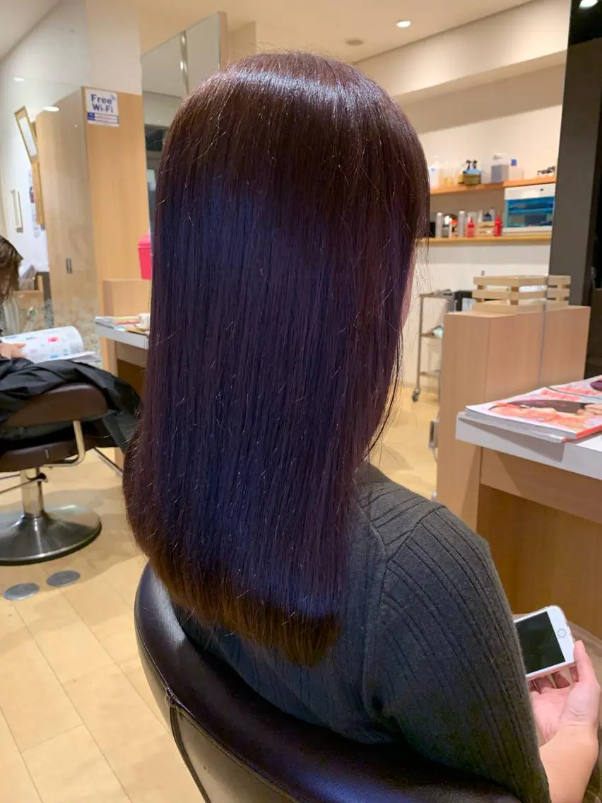 セミロング カット ヘアカラー 縮毛矯正 トリートメント ショート NAOKIのヘアスタイル