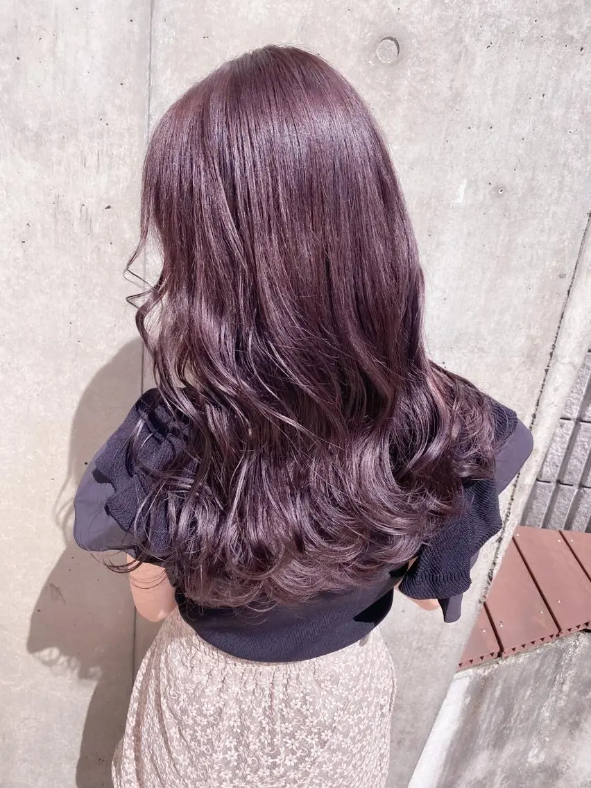 セミロング カラー 💗💗韓国レイヤー yu-ki💗💗のヘアスタイル