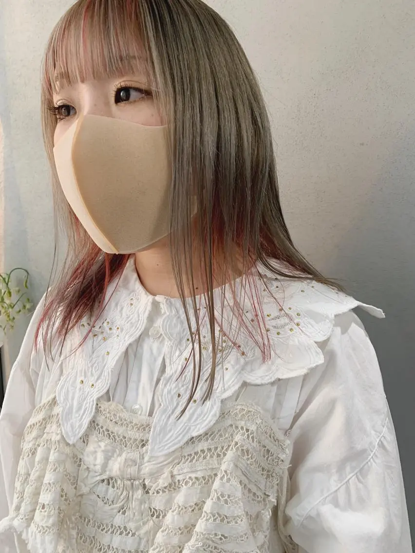 ロング カラー ボブパーマコテ巻き風 パーマNo1深江秀平のヘアスタイル