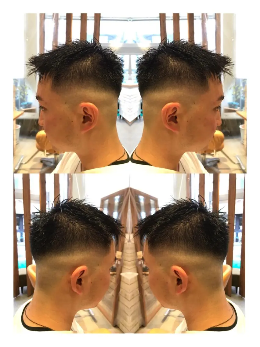 ショート メンズ フェードカット スキンフェード /本物の髪質改善/ 古川新のヘアスタイル