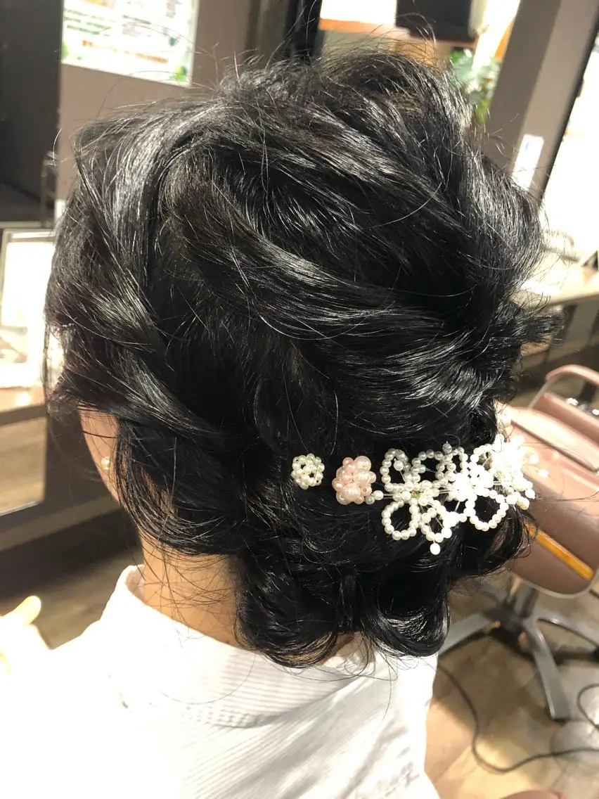 ロング ヘアアレンジ ヘアセット pep natsumiのヘアスタイル