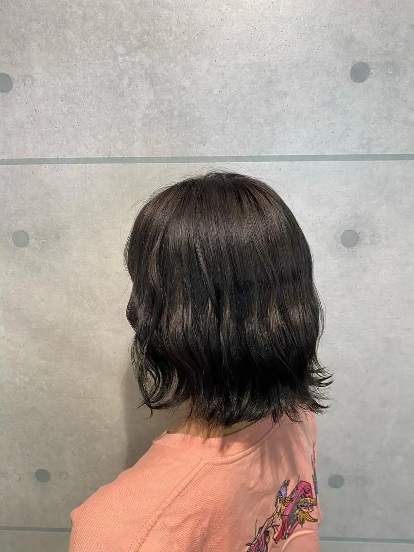 ミディアム カラー アッシュ オレンジ カラー専門美容師🫧 舘田千乃🫧のヘアスタイル
