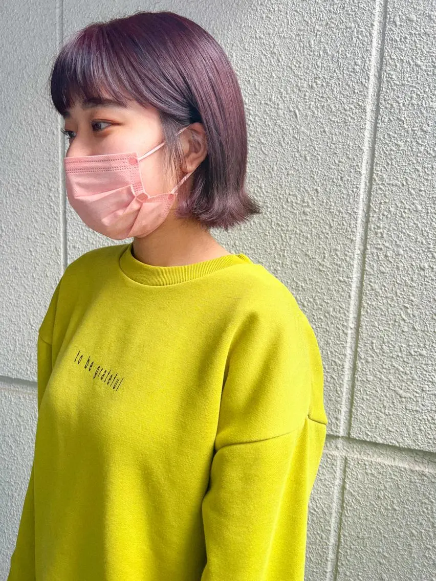 ショート カラー 外ハネヘア カラーパティシエ facce🌼ikoのヘアスタイル