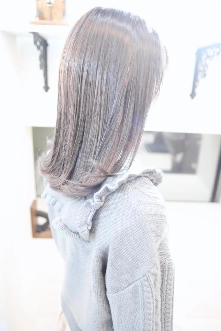 ミディアム 髪質改善酸性縮毛矯正 酸性ストレート◎鈴木のヘアスタイル