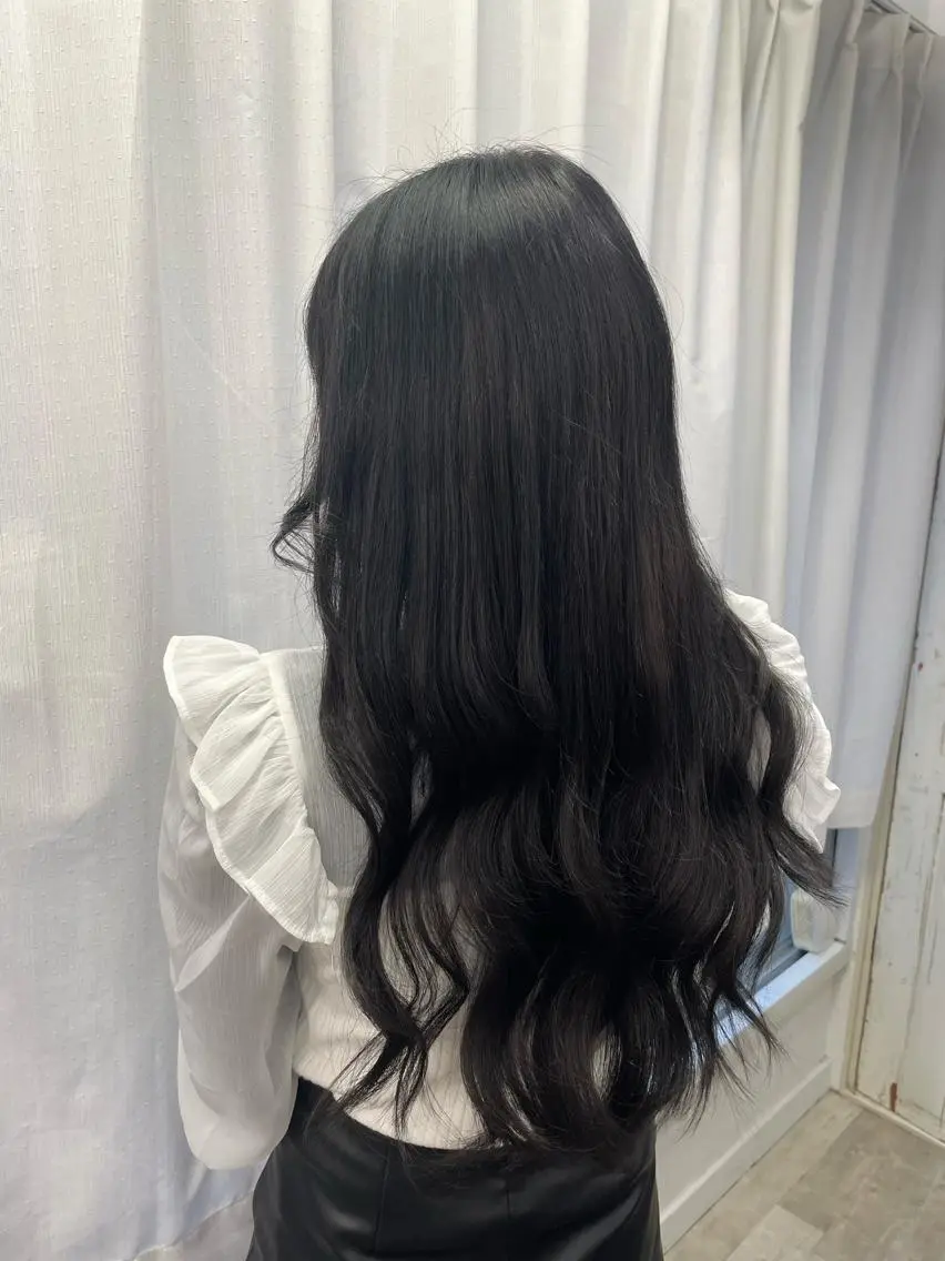 ロング カラー ヨシンモリ 韓国風ヘア カット エクステ リピート指名no.1 /ruiのヘアスタイル